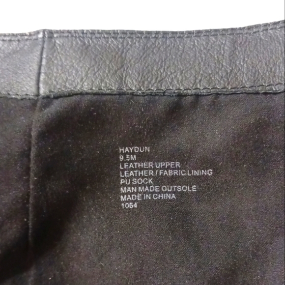 Steve Madden Tall Black Suede Block Heel Boots Haydun size 9.5 Knee High Boots - Picture 9 of 12